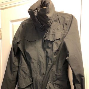 The North Face black shell/ rain coat
